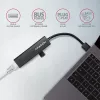 Axagon HMA-GL3A Multiport-Hub USB 3.0 Typ A Gbit-LAN 3x USB-A microSD Przewodowy USB 3.2 Gen 1 (3.1 Gen 1) Type-A Czarny