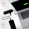 Axagon HMC-6GL Hub USB 3.2 Gen 1, 3x USB-A, HDMI 4K/30Hz, RJ-45, PD 100W, kabel USB-C 20 cm