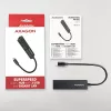 Hub USB-C Axagon HMC-GL3A 3x USB-A Gbit-LAN Czarny