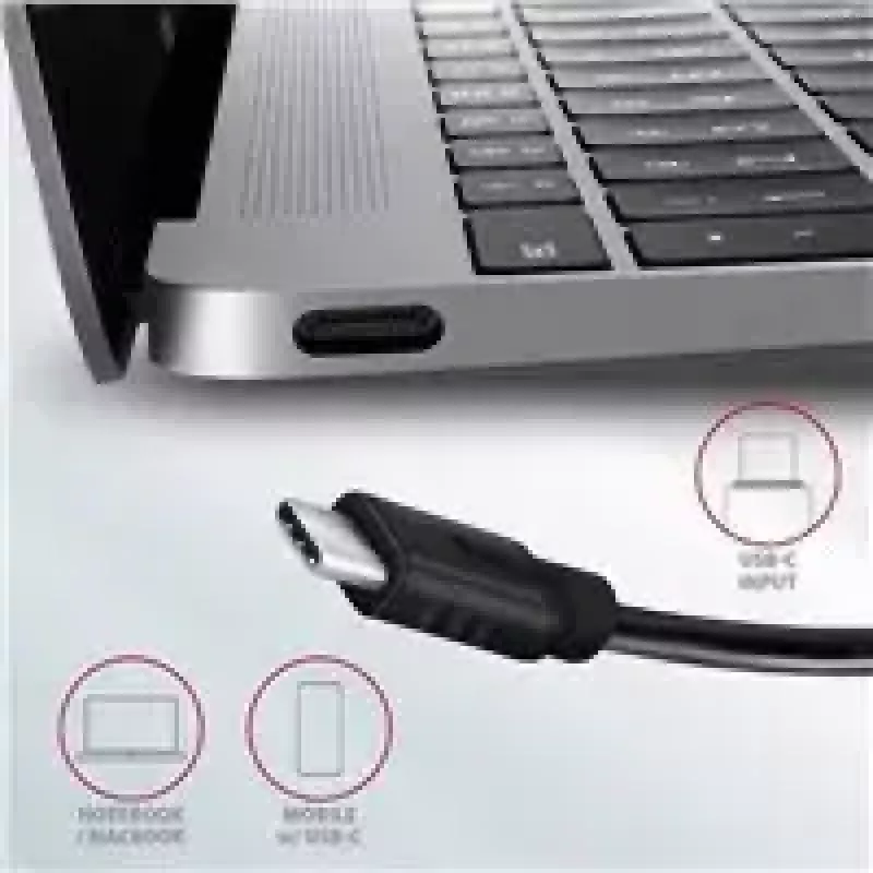 AXAGON HMC-4G2, USB-C 3.2 Gen 2 10 Gb/s hub, porty 2x USB-A + 2x USB-C, kabel USB-C 13cm
