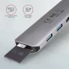 Hub Axagon HMC-5 USB 3.2 Gen 1, 2x USB-A, HDMI, SD/microSD, PD 100W, kabel USB-C 20 cm