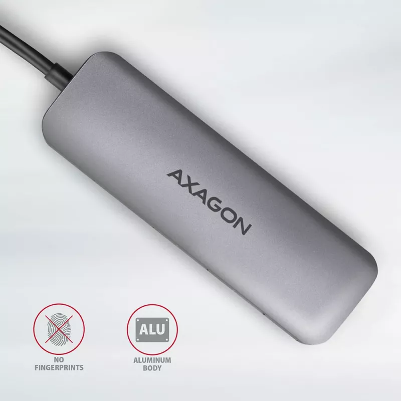 Hub Axagon HMC-5 USB 3.2 Gen 1, 2x USB-A, HDMI, SD/microSD, PD 100W, kabel USB-C 20 cm