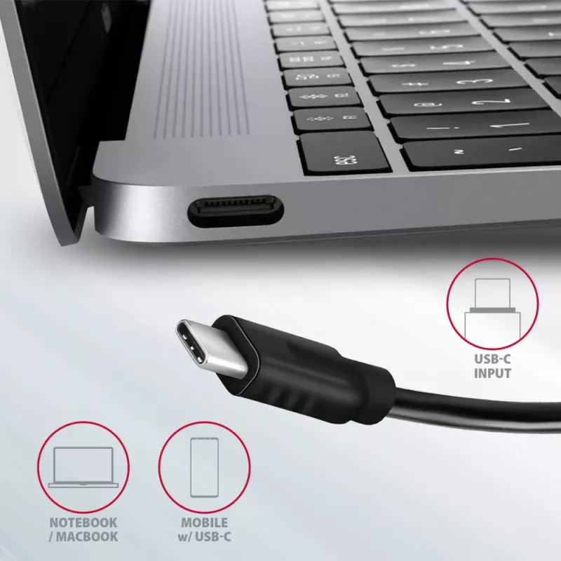 Axagon HMC-5G2 SPEEDSTER hub USB-C 5 w 1, 2x USB-A, 2x USB-C, HDMI, PD 60 W