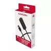 Axagon HUE-M1AL 4x USB 3.2 Gen 1 MINI hub, metal, 1.2m USB-A kabel