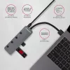 Axagon HUE-MSA Superszybki przełącznik USB-A Hub 4x USB 3.0 Active - 20cm Czarny USB 3.2 Gen 1 (3.1 Gen 1) Type-A 5000 Mbit/s Szary