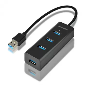 Axagon HUE-S2B 4x USB 3.0 HUB ŁADUJĄCY, zasilanie micro USB