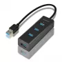 Axagon HUE-S2B 4x USB 3.0 HUB ŁADUJĄCY, zasilanie micro USB