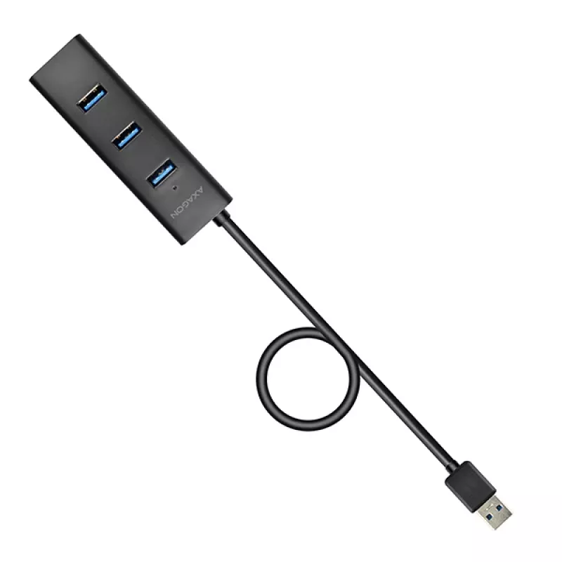 Axagon HUE-S2BL 4x USB 3.0 HUB ŁADUJĄCY z kablem 1,2 m, zasilanie micro USB