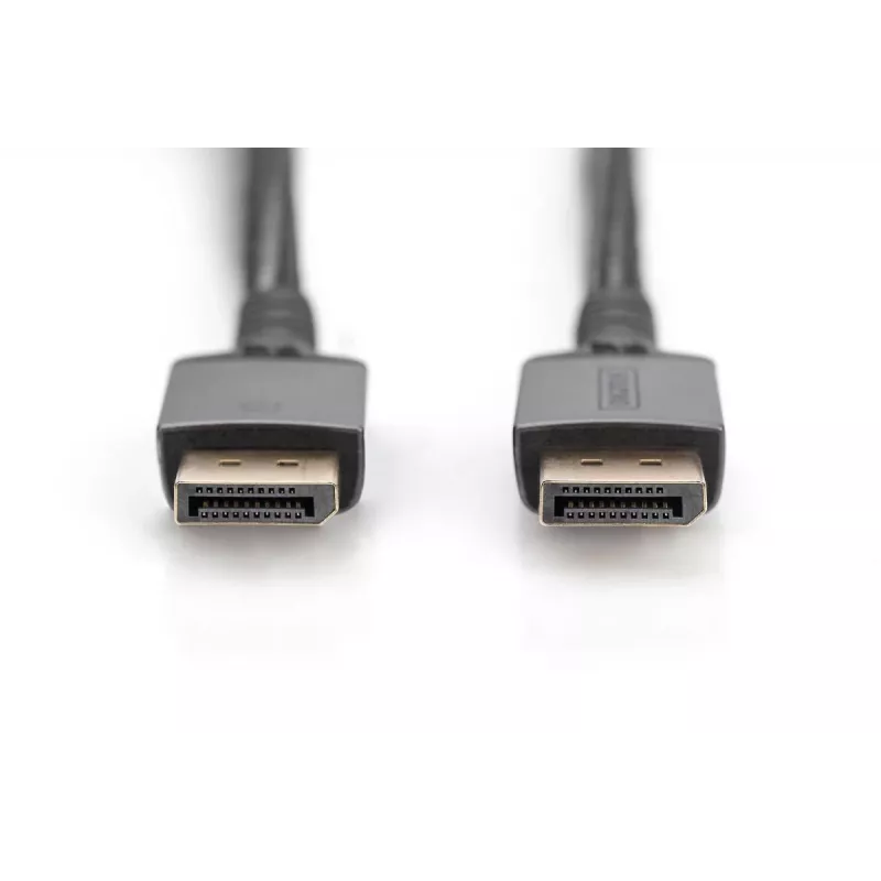 DIGITUS PREMIUM KABEL DP1.4 DP-DP 8K/60Hz, 2m, aluminiowa obudowa, pozłacany, obsługa 8K/60Hz
