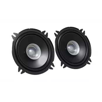 Głośnik samochodowy JVC CS-J510X — 2-drożny okrągły 13 cm (4 cale), 30 W mocy znamionowej / 250 W szczytowej, 4 Ω, membrana z miki, głębokość montażowa 4,35 cm (2 szt.)