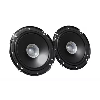 Głośnik samochodowy JVC CS-J610X 2-drożny okrągły 16 cm (6 cali) 30W RMS 300W szczytowa 4Ω, głębokość montażowa 4.3 cm, czarny, zestaw 2 szt.