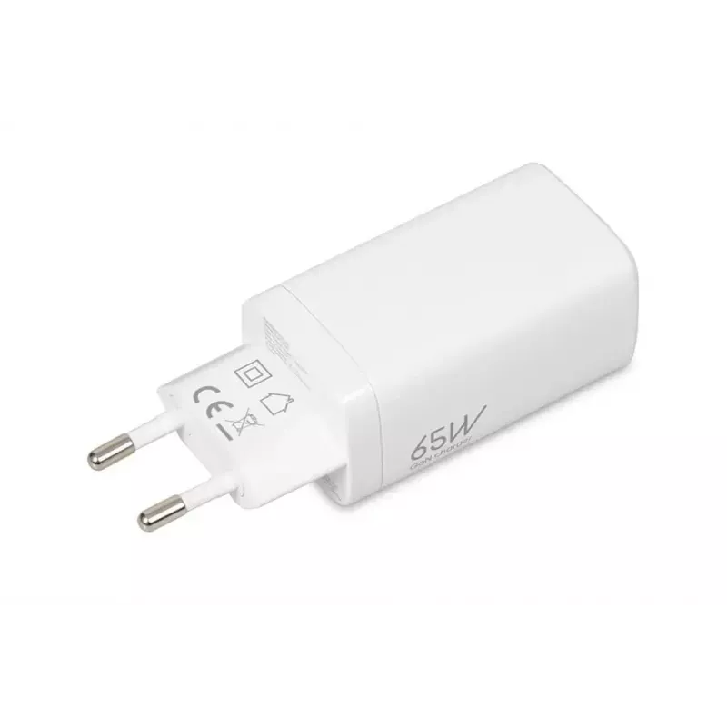 ładowarka do urządzeń mobilnych IBOX ILUC65W, 65 W, 2x USB-C + 1x USB-A, biały, kabel 1,5 m