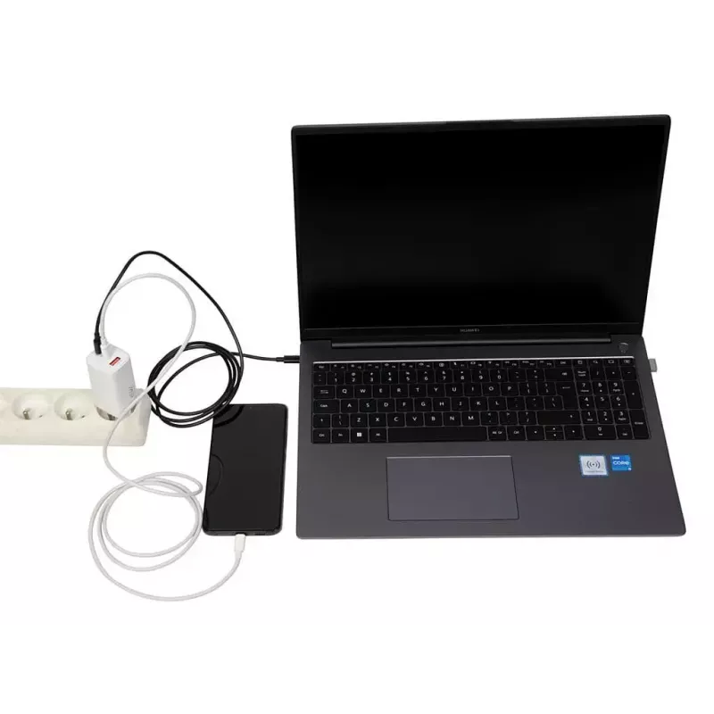 ładowarka do urządzeń mobilnych IBOX ILUC65W, 65 W, 2x USB-C + 1x USB-A, biały, kabel 1,5 m