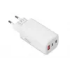 ładowarka do urządzeń mobilnych IBOX ILUC65W, 65 W, 2x USB-C + 1x USB-A, biały, kabel 1,5 m