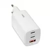 ładowarka do urządzeń mobilnych IBOX ILUC65W, 65 W, 2x USB-C + 1x USB-A, biały, kabel 1,5 m