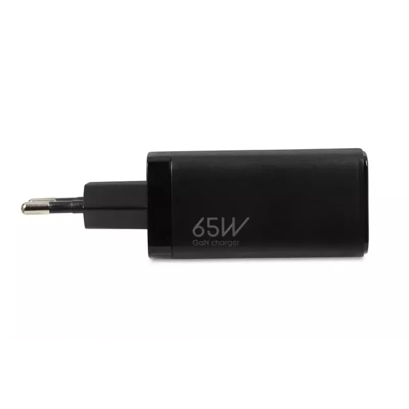 Ładowarka sieciowa do urządzeń mobilnych IBOX ILUC65B — 65 W, 3x USB (2x USB‑A Gen1, 1x USB‑C), czarna, 100–240 V