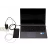 Ładowarka sieciowa do urządzeń mobilnych IBOX ILUC65B — 65 W, 3x USB (2x USB‑A Gen1, 1x USB‑C), czarna, 100–240 V