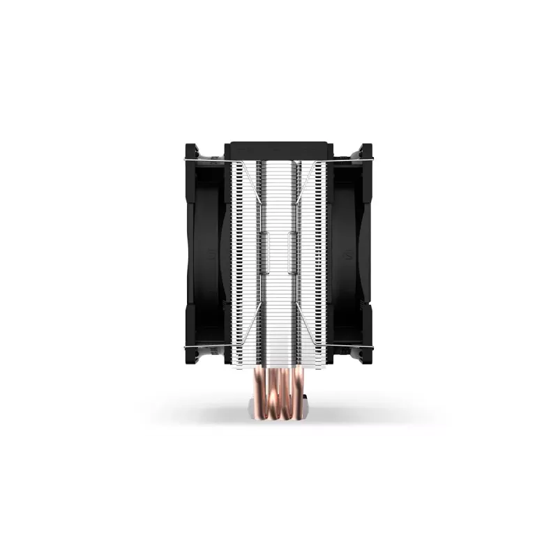 Chłodzenie powietrzne ENDORFY Fera 5 Dual Fan — 2 wentylatory PWM 120 mm, 4 rurki cieplne, TDP 220 W, kompatybilne z LGA 2011 i wieloma gniazdami, czarny