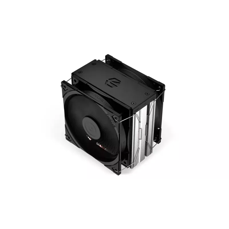 Chłodzenie powietrzne ENDORFY Fera 5 Dual Fan — 2 wentylatory PWM 120 mm, 4 rurki cieplne, TDP 220 W, kompatybilne z LGA 2011 i wieloma gniazdami, czarny