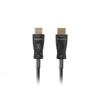 Przewód HDMI LANBERG - M/m v2.1 Optical AOC - 40m Czarny