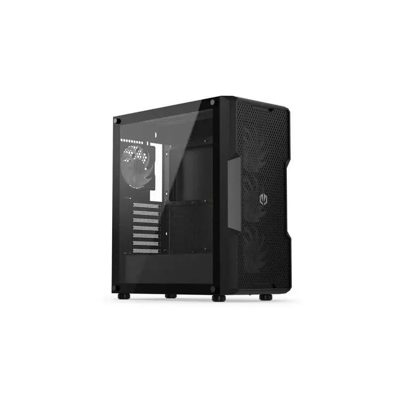 Obudowa PC ENDORFY Regnum 400 ARGB Tower Black — ATX, szkło hartowane, ARGB, 3x120mm przód, 1x120mm tył, obsługuje GPU 37 cm