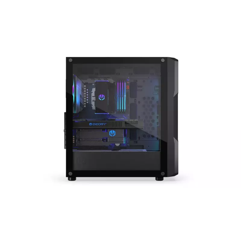 Obudowa PC ENDORFY Regnum 400 ARGB Tower Black — ATX, szkło hartowane, ARGB, 3x120mm przód, 1x120mm tył, obsługuje GPU 37 cm