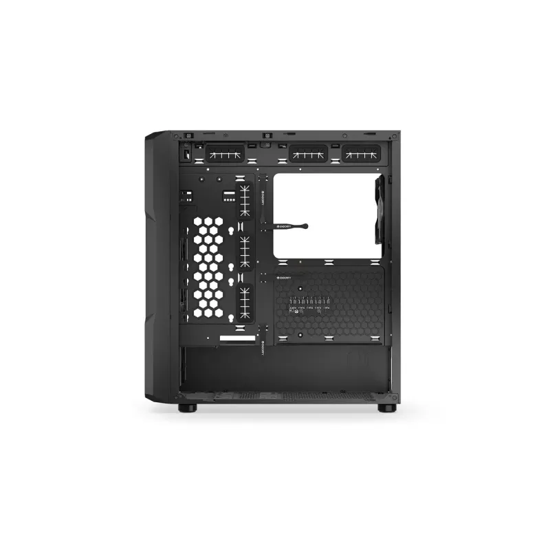 Obudowa PC ENDORFY Regnum 400 ARGB Tower Black — ATX, szkło hartowane, ARGB, 3x120mm przód, 1x120mm tył, obsługuje GPU 37 cm