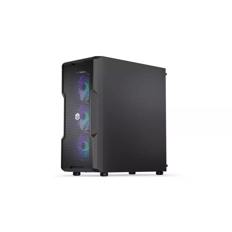 Obudowa PC ENDORFY Regnum 400 ARGB Tower Black — ATX, szkło hartowane, ARGB, 3x120mm przód, 1x120mm tył, obsługuje GPU 37 cm