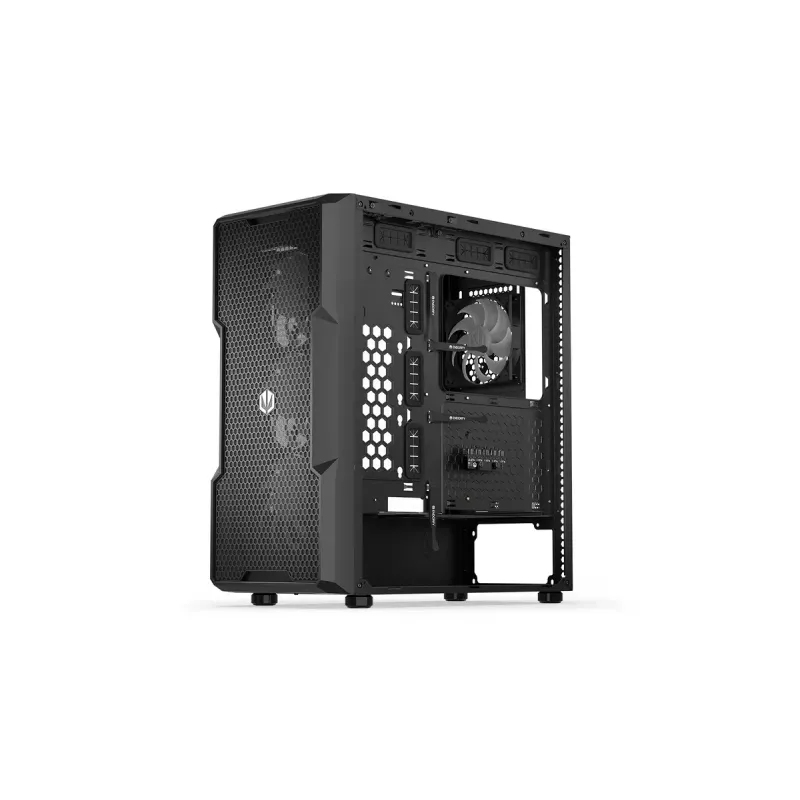 Obudowa PC ENDORFY Regnum 400 ARGB Tower Black — ATX, szkło hartowane, ARGB, 3x120mm przód, 1x120mm tył, obsługuje GPU 37 cm
