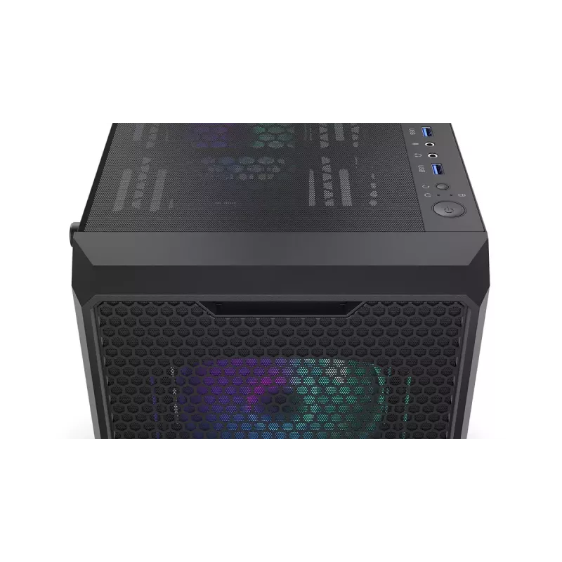 Obudowa PC ENDORFY Regnum 400 ARGB Tower Black — ATX, szkło hartowane, ARGB, 3x120mm przód, 1x120mm tył, obsługuje GPU 37 cm