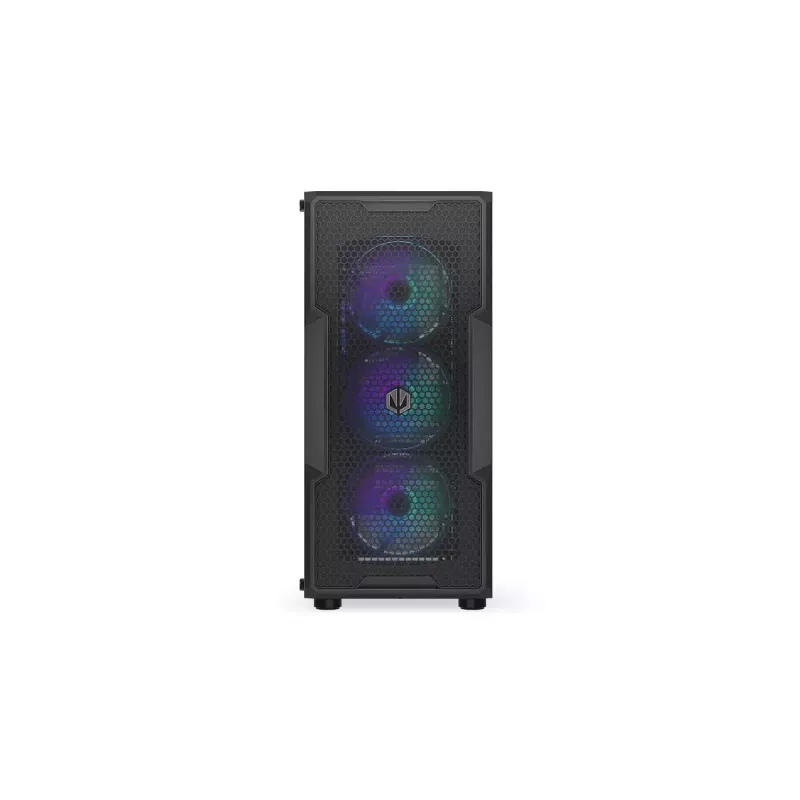 Obudowa PC ENDORFY Regnum 400 ARGB Tower Black — ATX, szkło hartowane, ARGB, 3x120mm przód, 1x120mm tył, obsługuje GPU 37 cm