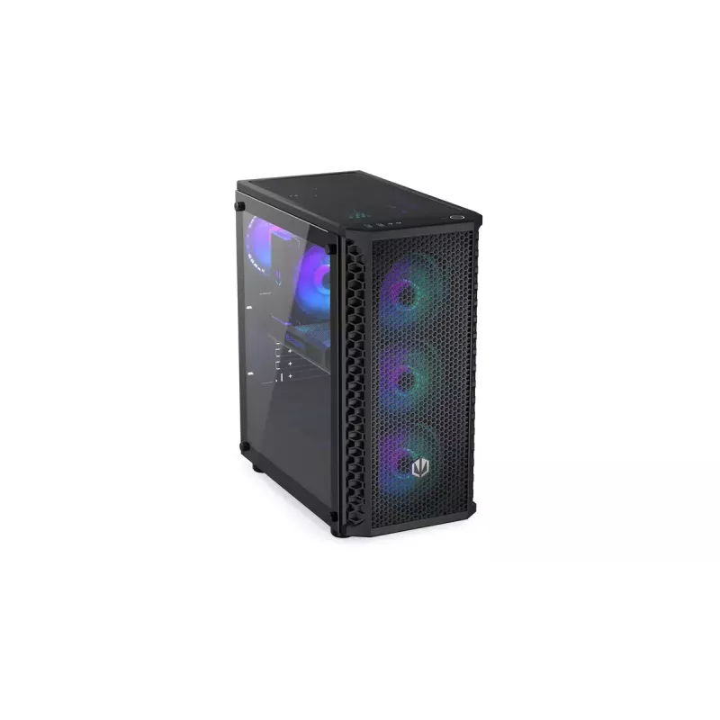Obudowa PC ENDORFY Signum 300 ARGB Tower Czarny — ATX, hartowane szkło, podświetlenie ARGB, obsługa GPU 350 mm, wysokość chłodzenia CPU 161 mm