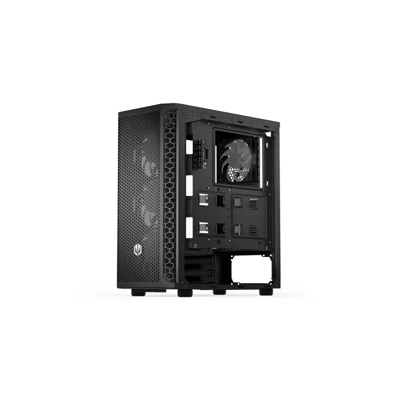 Obudowa PC ENDORFY Signum 300 ARGB Tower Czarny — ATX, hartowane szkło, podświetlenie ARGB, obsługa GPU 350 mm, wysokość chłodzenia CPU 161 mm
