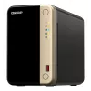 QNAP TS-264 NAS Tower Intel® Celeron® N5095 8 GB 0 TB QNAP QTS Czarny, Złoty