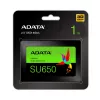 2,5-calowy dysk SSD SATA III ADATA SU650 1 TB — odczyt 520 MB/s, zapis 450 MB/s, 3D NAND, 2,5 cala