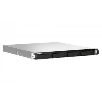 QNAP TS-464U NAS Rack (1U) Intel® Celeron® N5095 8 GB DDR4 0 TB QNAP Turbo System Aluminium, Czarny