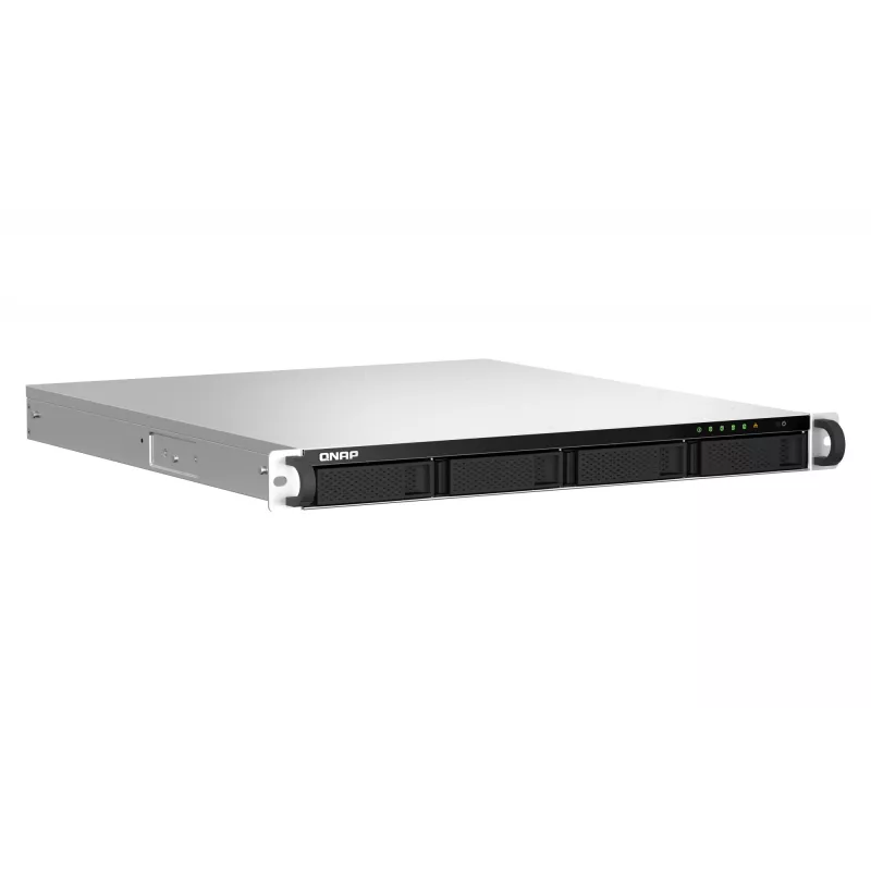 QNAP TS-464U NAS Rack (1U) Intel® Celeron® N5095 8 GB DDR4 0 TB QNAP Turbo System Aluminium, Czarny