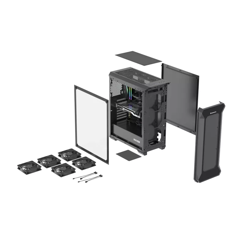 GENESIS Irid 505F Midi Tower Czarny