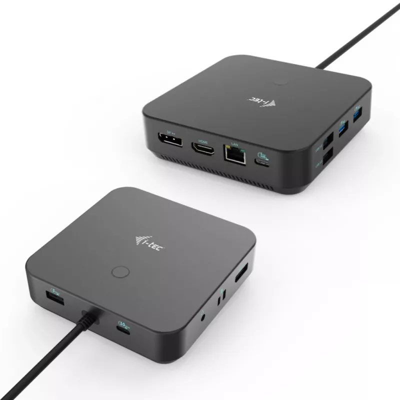 Stacja dokująca i-tec USB-C HDMI Dual DP z zasilaniem Power Delivery 100 W + uniwersalna ładowarka 100 W