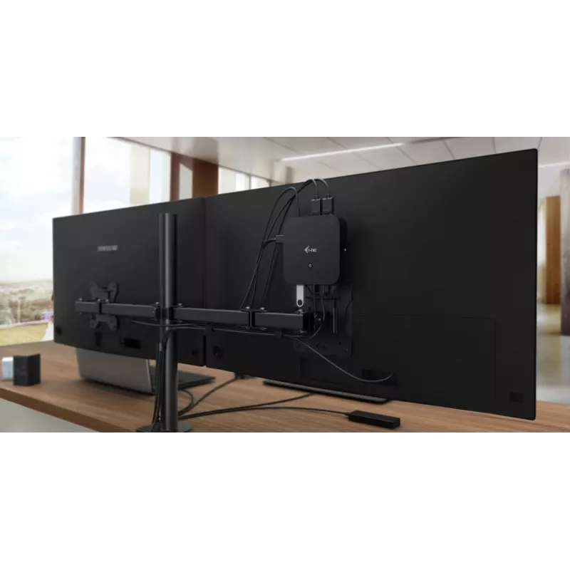 Stacja dokująca i-tec USB-C HDMI Dual DP z zasilaniem Power Delivery 100 W + uniwersalna ładowarka 100 W