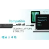 Stacja dokująca i-tec USB-C HDMI Dual DP z zasilaniem Power Delivery 100 W + uniwersalna ładowarka 100 W