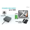 Stacja dokująca i-tec USB-C HDMI Dual DP z zasilaniem Power Delivery 100 W + uniwersalna ładowarka 100 W