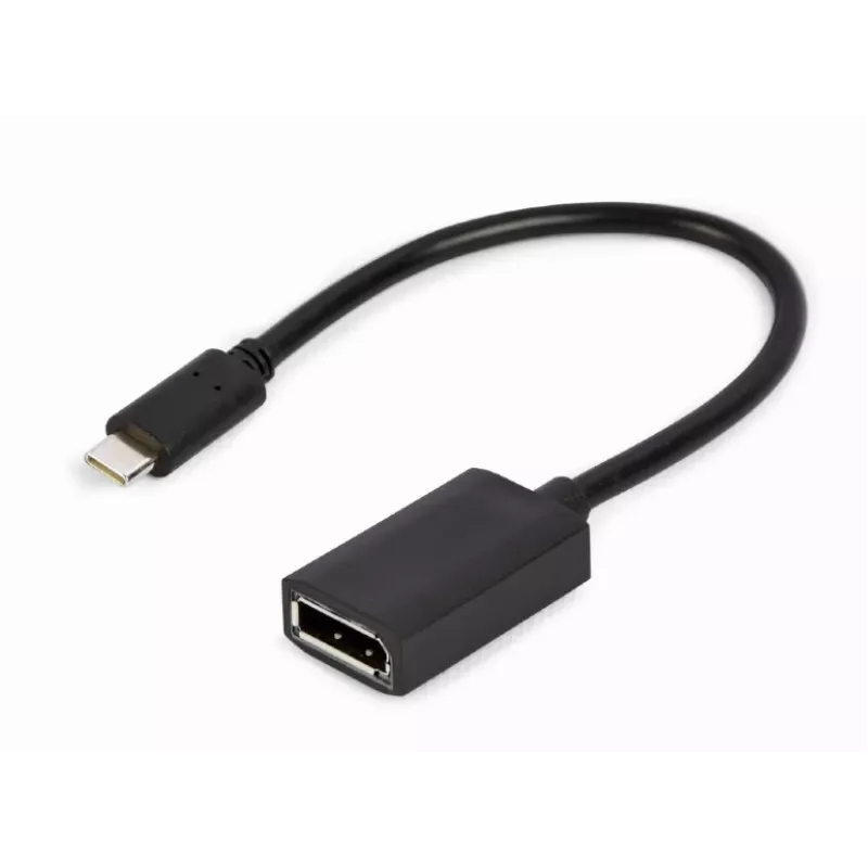 adapter kablowya GEMBIRD USB Type-C na DisplayPort, 4K, 15 cm, czarny