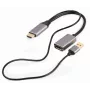 Aktywny adapter GEMBIRD 4K HDMI męski do DisplayPort żeński, Czarny