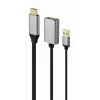 Aktywny adapter GEMBIRD 4K HDMI męski do DisplayPort żeński, Czarny