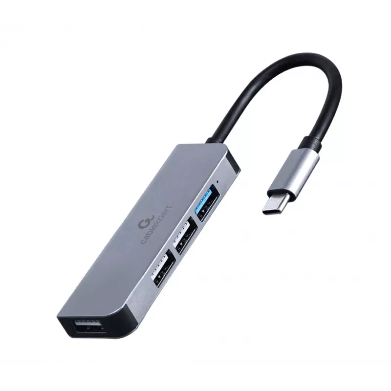 Gembird UHB-U3P1U2P3-01 4-portowy hub USB, 1x USB 3.1 + 3x USB 2.0