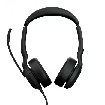 Jabra Evolve2 50 - USB-A MS Stereo, przewodowy, biuro/centrum telefoniczne, 20 - 20000 Hz, 127 g, słuchawki, czarny