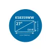 Kensington MagPro Magnetyczny filtr prywatyzujący do monitorów 27” (16:9)