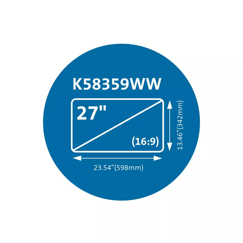 Kensington MagPro Magnetyczny filtr prywatyzujący do monitorów 27” (16:9)