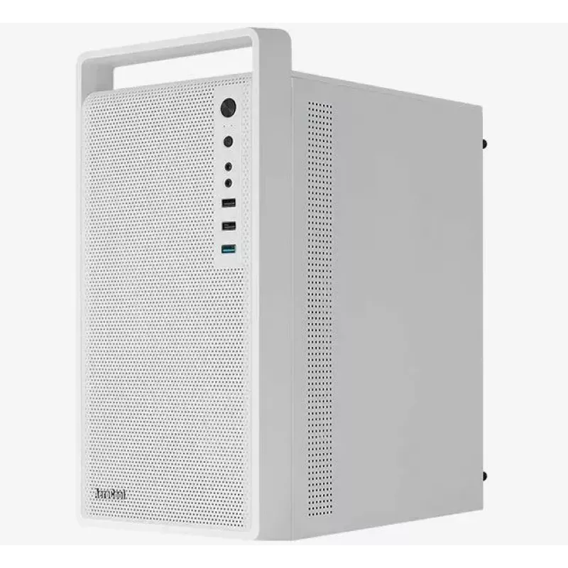 Obudowa PC AEROCOOL PGS CS-109-G-WT-v1 Mini Tower SPCC biała — microATX, GPU do 26 cm, FRGB, front mesh